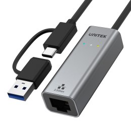 Unitek Adapter USB-A/C na RJ45 2.5 G Ethernet
