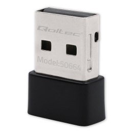 Adapter Qoltec Wi-Fi USB ultraszybki, bezprzewodowy mini | standard AC | 650Mbps