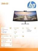 HP Inc. Monitor zakrzywiony 39.7 cali Z40c G3 5K 3A6F7AA