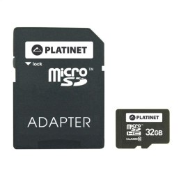 PLATINET microSDHC + ADAPTER SD 32GB class10 [41843]