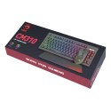 Marvo CM310 EN, RGB zestaw klawiatura + mysz i podkładka dla graczy, US, do gry, membranowa rodzaj przewodowa (USB), czarna, pod