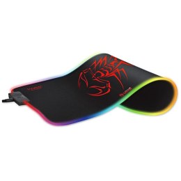 RGB Podkładka pod mysz, MG8, do gry, czarna, 350 x 250 mm, 3 mm, Marvo, podświetlenie RGB