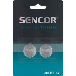 Bateria litowe, CR2032, 3V, Sencor, blistr, 2-pack