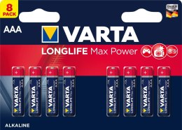 Baterie VARTA LONGLIFE MAX POWER AAA 1.5V 8 szt