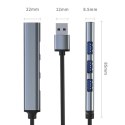 Qoltec HUB adapter USB 3.0 4w1 | 4x USB 3.0
