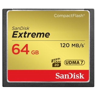 KARTA SANDISK EXTREME CF 64 GB 120/85MB/s