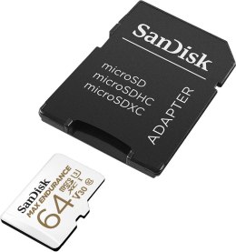 KARTA SANDISK MAX ENDURANCE (rejestratory i monitoring) microSDXC 64GB z adapterem