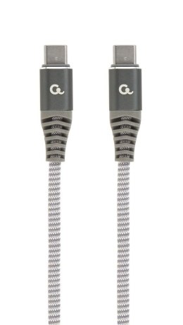 Kabel USB typ C(CM/CM) 60W Power Delivery (PD) 1.5m szaro-biały Gembird