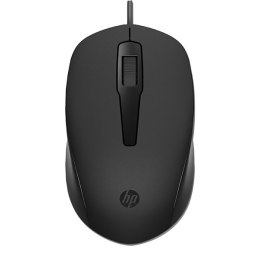 Mysz przewodowa, HP 150, czarna, optyczna, 1600DPI