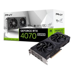 PNY Karta graficzna GeForce RTX 4070 SUPER 12GB VERTO DUAL FAN OC