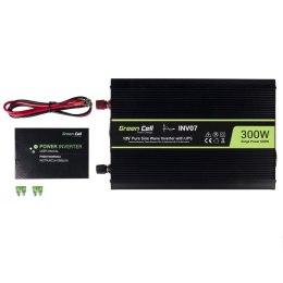 Przetwornica napięcia Inwerter Green Cell tryb UPS 12V na 230V Czysta sinusoida 300W/600W do Pompy centralnego ogrzewania