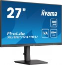 IIYAMA Monitor 27 cali ProLite XUB2794HSU-B6 VA,FHD,100HZ,4000:1,1MS,HDMI,DP,2xUSB, FreeSync,2x2W,HAS(150mm),PIVOT