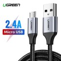 Kabel USB do Micro USB UGREEN US290 QC 3.0 2.4A 1.5m (czarny)