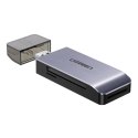 Adapter USB 4 w 1 UGREEN czytnik kart SD + microSD 	CM180(srebrny)
