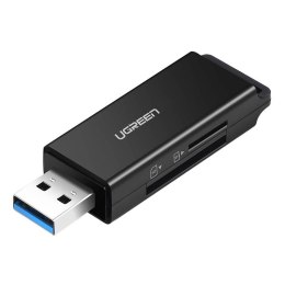 Czytnik kart pamięci UGREEN CM104 SD/microSD USB 3.0 (czarny)