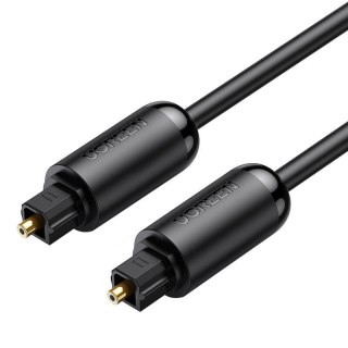 Kabel optyczny Toslink Audio UGREEN AV122, pozłacany, 1.5m (czarny)