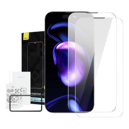 Szkło hartowane z powłoką przeciwpyłową 0.3mm Baseus Crystal do iPhone 14 Pro Max (2szt)