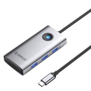 Stacja dokująca HUB 6w1 Orico USB-C, HDMI, 3xUSB (szara)