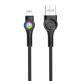 Kabel USB do Micro USB Foneng X59 LED, 3A, 1m (czarny)
