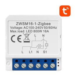 Inteligentny przełącznik dopuszkowy ZigBee Avatto ZWSM16-W1 TUYA