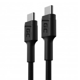 Kabel USB-C - USB-C Green Cell GC 30cm, szybkie ładowanie Power Delivery (60W), Ultra Charge, QC 3.0