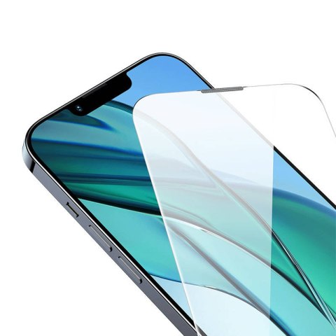 Szkło hartowane Baseus Corning do iPhone 13/13Pro/14 z filtrem przeciwpyłowym