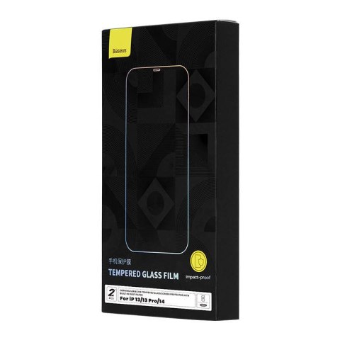 Szkło hartowane Baseus Corning do iPhone 13/13Pro/14 z filtrem przeciwpyłowym