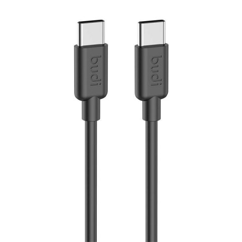 Kabel USB-C do USB-C Budi 65W 1.2m (czarny)