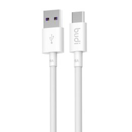 Kabel USB do USB-C Budi 5A, 1m (biały)