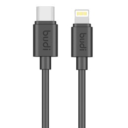 Kabel USB-C do Lightning Budi, 1.2m, 35W (czarny)