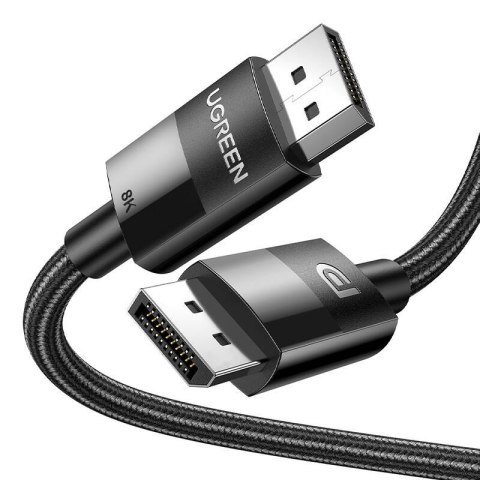 Kabel wideo w oplocie 2 x Display Port 1,4 męsko-męski UGREEN 80393 3m