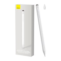 Rysik długopis aktywny + pasywny Baseus Stylus z wskaźnikiem baterii (biały)