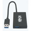 Eaton 4-portowy, smukły, przenośny koncentrator USB-A USB 3.2 Gen 1 Obudowa aluminiowa U360-004-4A-AL