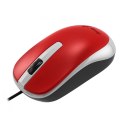 Mysz przewodowa, Genius DX-120, czerwona, optyczna, 1200DPI