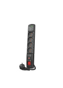 FILTR PRZECIWPRZEPIĘCIOWY ACAR F4 czarny 1,5M USB A+C (szybka ładowarka) W2439