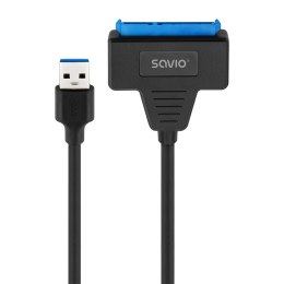 SAVIO ADAPTER SATA (F) - USB-A 3.1 GEN 1 (M) DO DYSKÓW 2.5