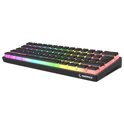 Rampage Klawiatura Mechaniczna RADIANT K11 PUDDING RGB RED