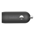 Belkin Ładowarka samochodowa 30W USB-C, PD, PPS, czarna + kabel USB-C