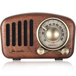 Radio FM z głośnikiem BT Feegar Retro Wooden drewniane
