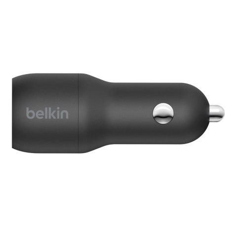Belkin Ładowarka samochodowa Dual USB-A 1m 24W czarna