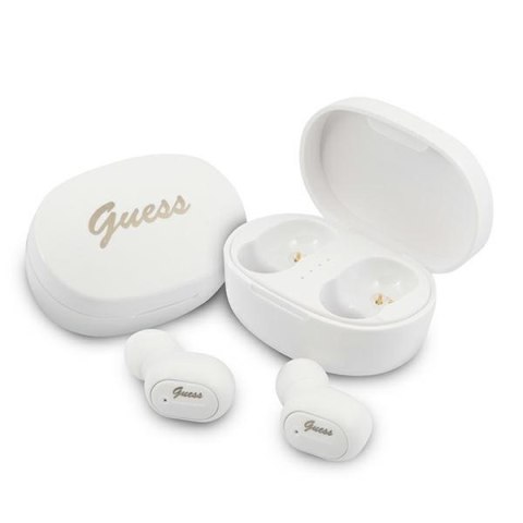 GUESS Słuchawki Stereo Bluetooth GUTWST30WH TWS + stacja dokująca białe