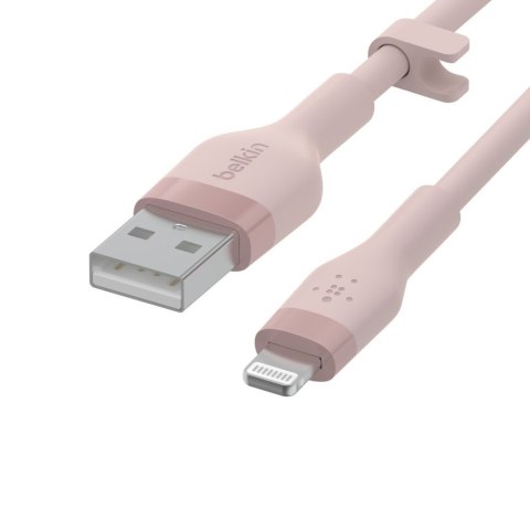 Belkin Kabel BoostCharge USB-A do Lightning silikonowy 1m, różowy