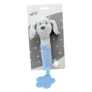 TULILO Zabawka z dźwiękiem - Pies niebieski 17 cm