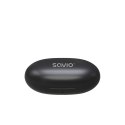Savio Słuchawki bezprzewodowe Bluetooth 5.3, IPX4, dotykowe sterowanie, TWS-10