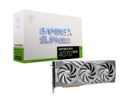 MSI Karta graficzna GeForce RTX 4070 SUPER 12G GAMING X SLIM GDDRX6 biała