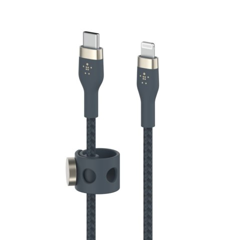 Belkin Kabel BoostCharge USB-C/Lightning Silikonowy w oplocie 3m niebieski