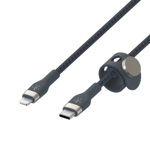 Belkin Kabel BoostCharge USB-C/Lightning Silikonowy w oplocie 3m niebieski