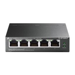 TP-LINK switch TL-SF1005LP PoE(4- porty), 100Mbps, auto MDI/MDIX