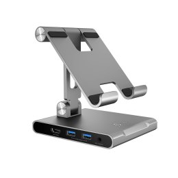 Podstawka ergonomiczna do iPad Pro ze stacją dokującą j5create Multi-Angle Stand with Docking Station for iPad Pro USB-C 1x4K HD