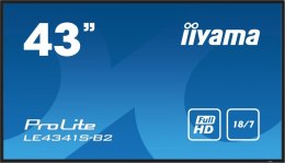 IIYAMA Monitor 42.5 cala ProLite LE4341S-B2 IPS,FHD,18/7,LAN,HDMI